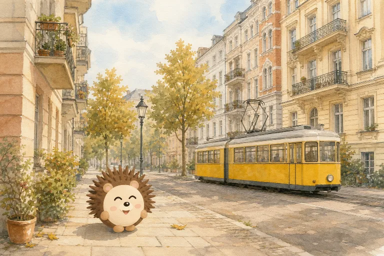 Otti's postcard from Pankow