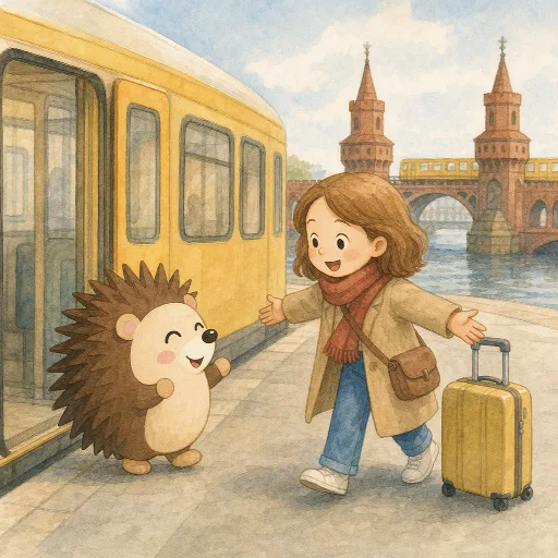 Otti picks Anna up from the station.