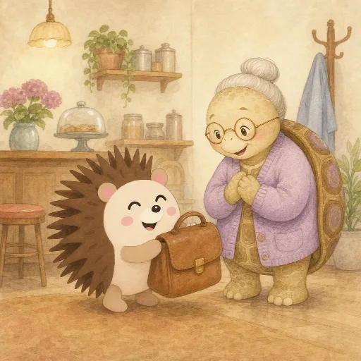 All right, Frau Hilde, I'll carry the bag.
