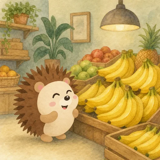 The bananas are on special offer today.