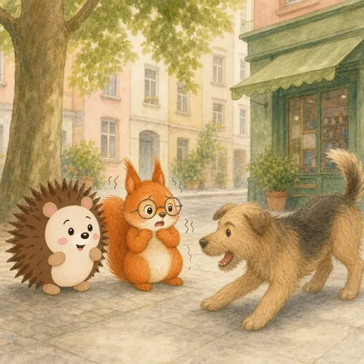 Lotte is afraid of dogs.