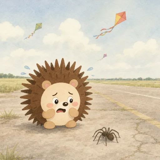 Otti is afraid of spiders.