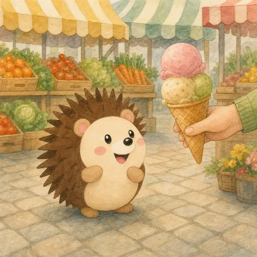 Otti wants an ice cream too.