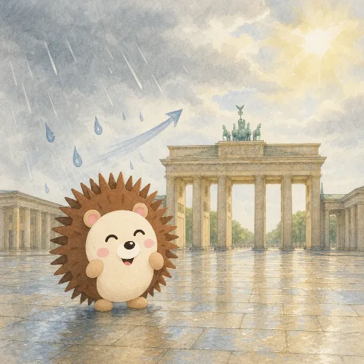 The rain is stopping.