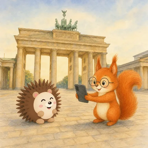 Lotte wants to record a video in the park on her phone.