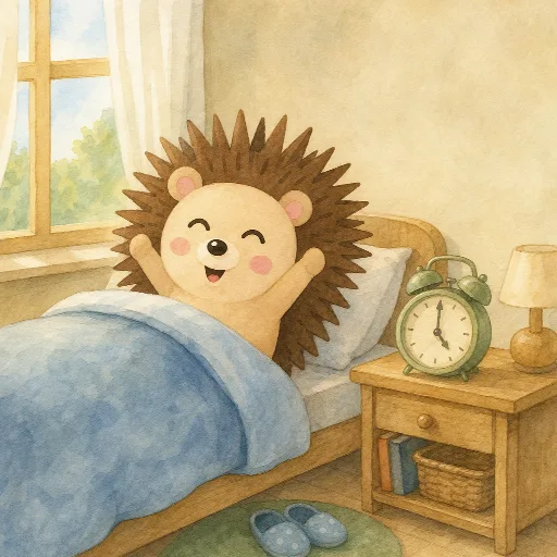 Otti gets up at seven o'clock.