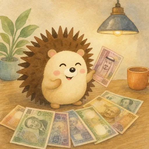 The foreign money looks funny.