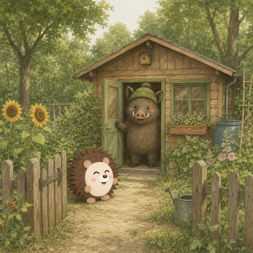Kalle lives outside the centre, right in the forest.