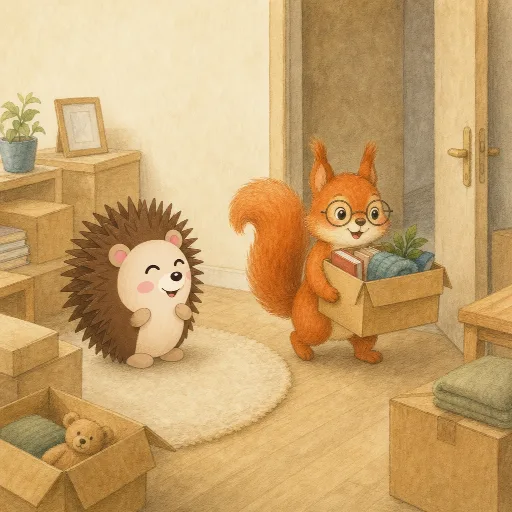 Lotte is moving out of her parents' place.