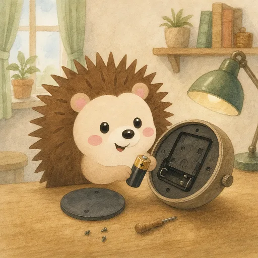 The battery in the clock is dead.