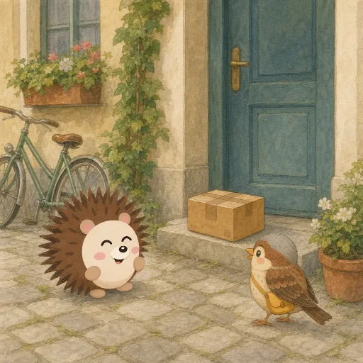 Emil's order is lying outside the door.