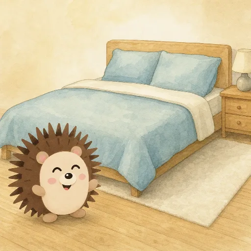 The bed is big.