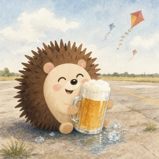 The beer is cold.