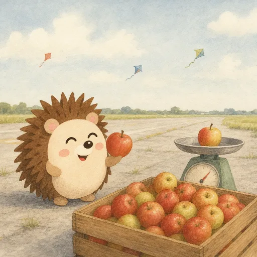 The apples are cheap today.