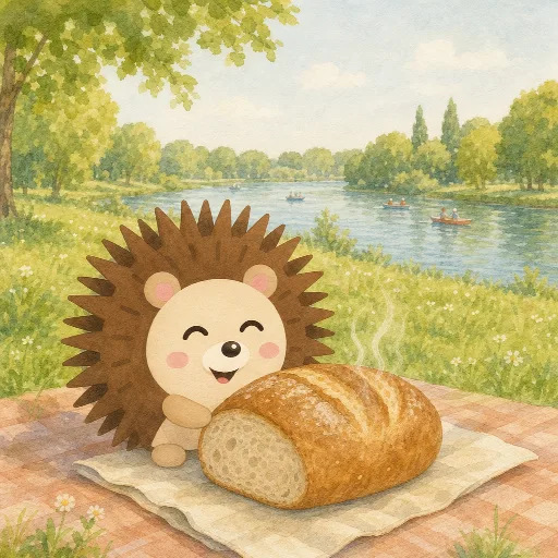 The bread is still warm.