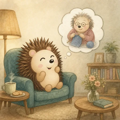 Otti is thinking about his grandma.