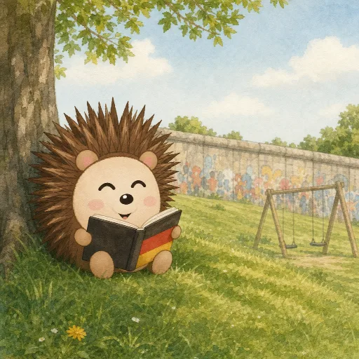 Otti is reading a German book.