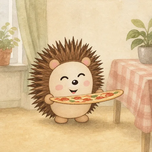 The pizza is thin.