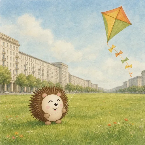 Otti is allowed to fly a kite on the field.