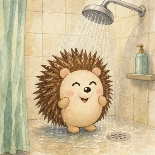 Otti is in the shower.