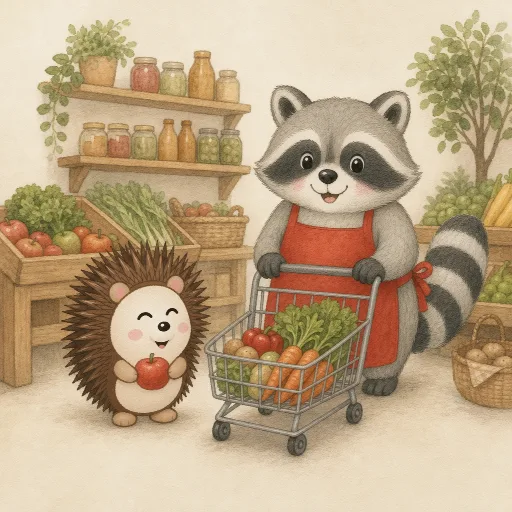 Otti goes shopping with Bruno.