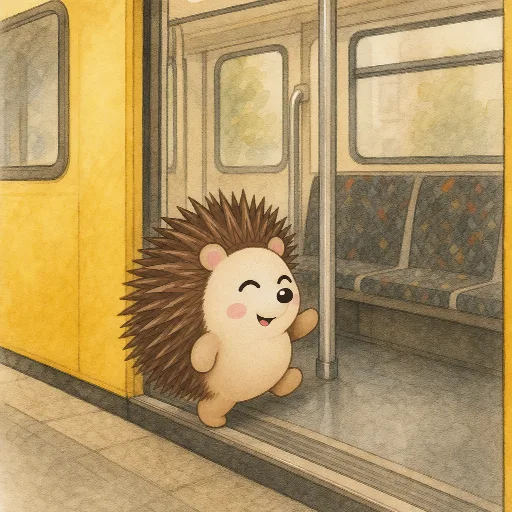 Otti gets on the underground.