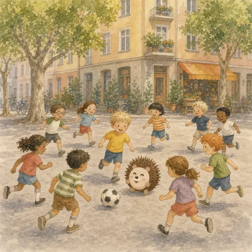 Eleven children are playing football.