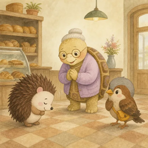 Emil apologises to Frau Hilde.