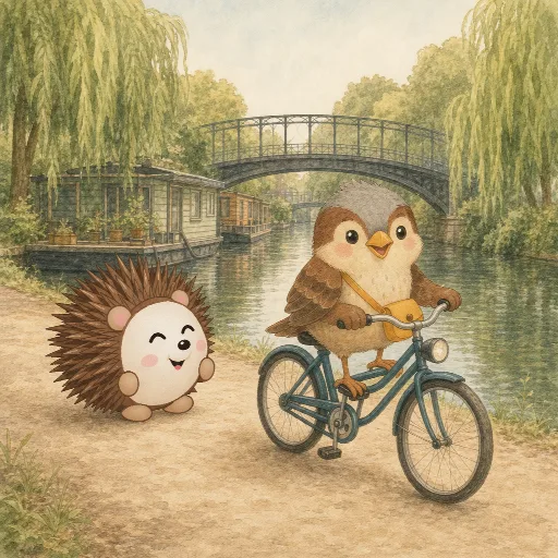 Emil rides his bike every day.
