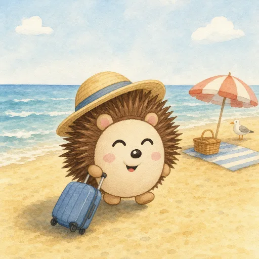 In the holidays Otti goes to the seaside.