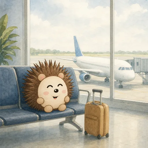 Otti is waiting at the airport.