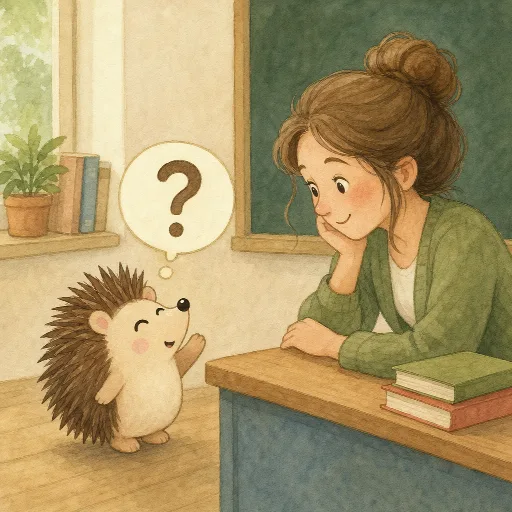 Otti asks the teacher.