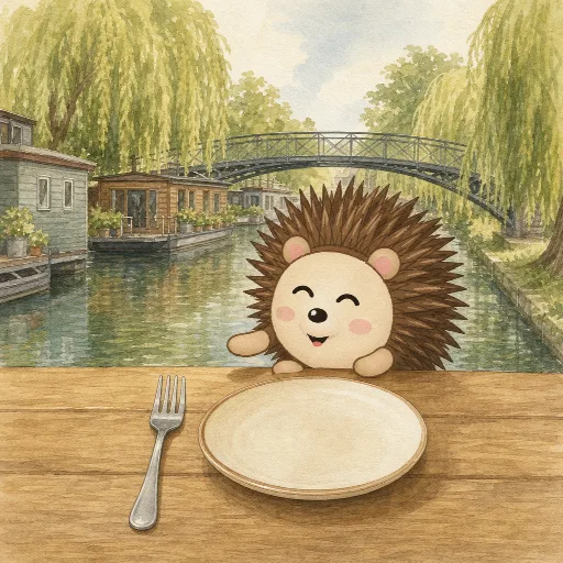 The fork is on the left of the plate.