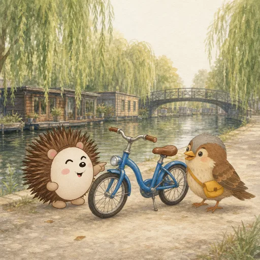 The blue bike belongs to Emil.