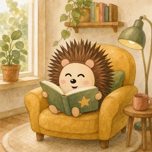 Otti is reading a good book.