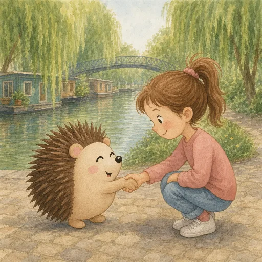 Otti shakes Anna's hand.