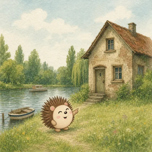 The house by the river is old.