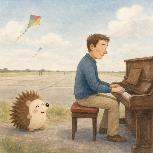 Mr Becker plays the piano.