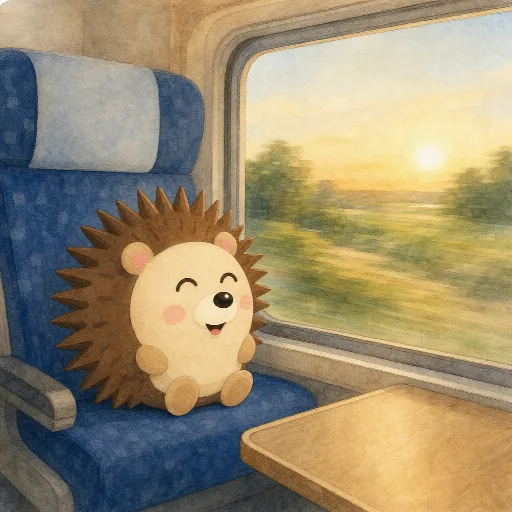 Today Otti is taking the train.