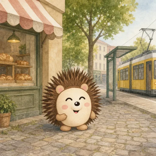 I'm Otti, the hedgehog.