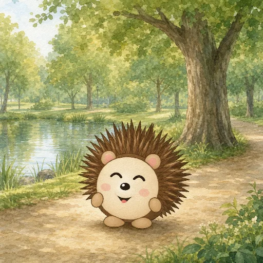 This is Otti. He is a hedgehog.