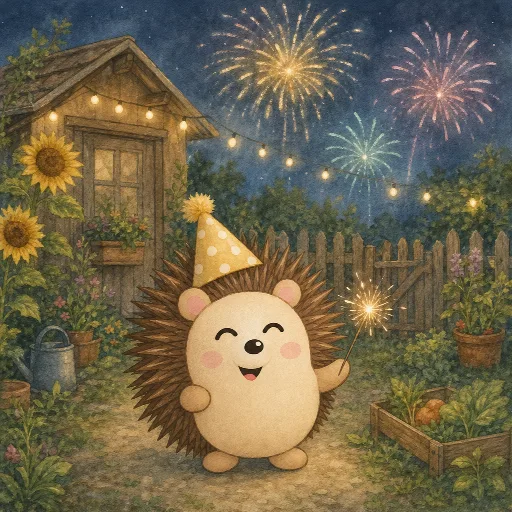 Otti celebrates the new year.