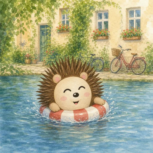 In July, Otti swims in the Müggelsee.