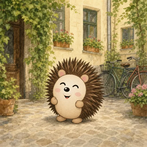 Otti is a young hedgehog.