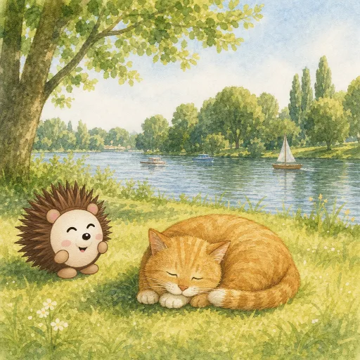 The cat is sleeping in the sun.