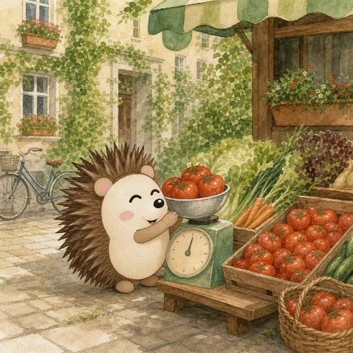 Otti buys a kilo of tomatoes.