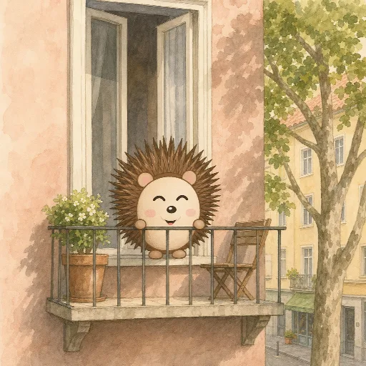 The balcony is small.