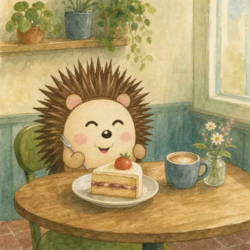 The cake is delicious.