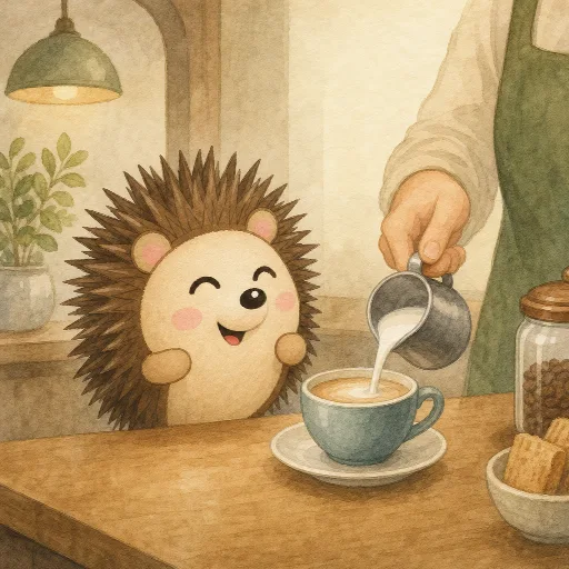 With milk, please.
