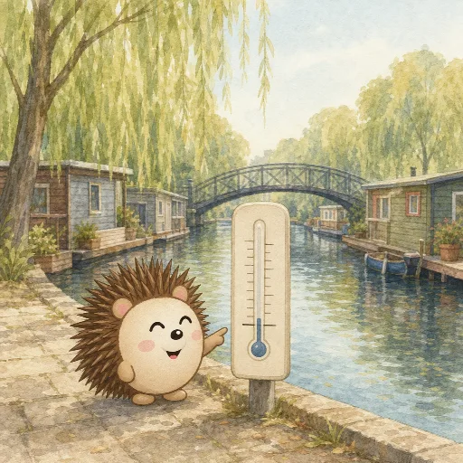 The thermometer shows zero degrees.